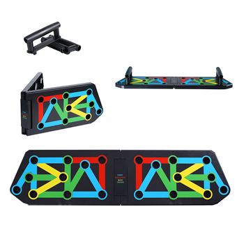 ISE 12 in 1 Push Up Musculation Push Up Board avec Poign/ée Pliable Multifonction de Pompes Abdominaux entra/înement de Fitness SY-MG006