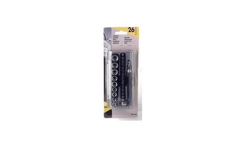 Cartec Coffret 26 Pieces de Vissages Douillles et