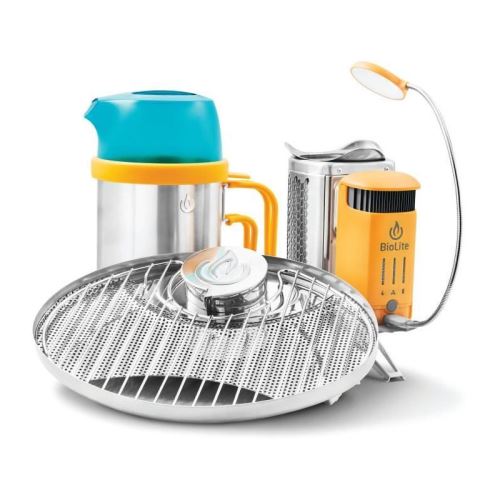 biolite pack campstove 2 + grille barbecue + kettlepot