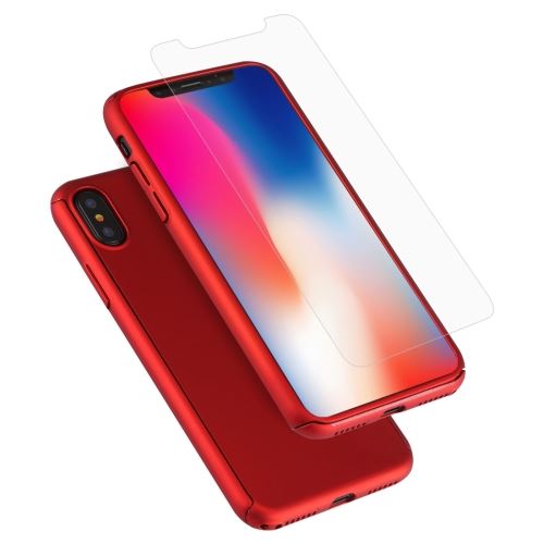 Iphone X / Xs Coque Protection Plastique Detachable Rouge Als81150