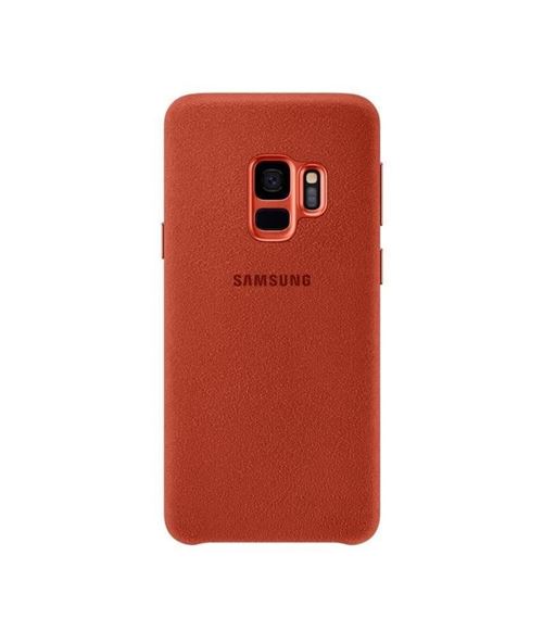Samsung Alcantara Cover EF-XG960 - Coque de protection pour téléphone portable - alcantara - rouge - pour Galaxy S9, S9 Deluxe Edition