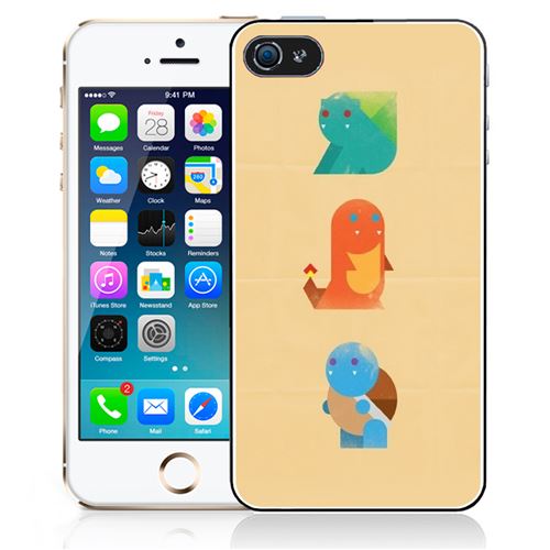 Coque pour iPhone 5/5S pokemon abstrait