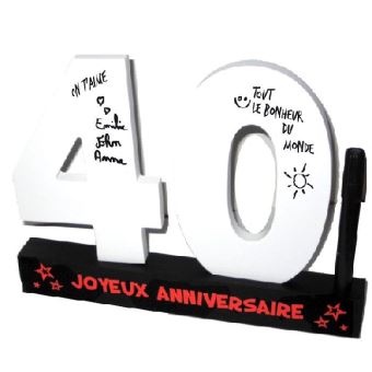 Dedicaces 3d Anniversaire 40 Ans 23 X 29 Cm Article De Fete Achat Prix Fnac Dedicaces 3d Anniversaire 40 Ans 23 X 29 Cm Article De Fete Achat Prix Fnac