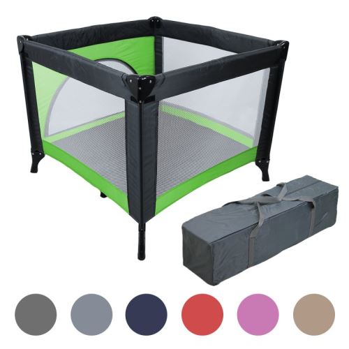 Parc Bebe De Jeux Pliable 94cm X 94cm Avec Matelas Sac Transport Vert Parcs Achat Prix Fnac