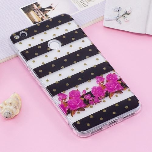 Huawei P8 Lite (2017) Coque Protection TPU Fleurs ALS53924
