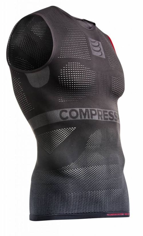 Compressport maillot de corps sans on/off multisportmanches homme gris