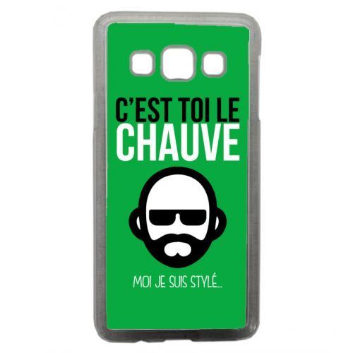 Coque transparente galaxy a7 c est toi le chauve moi je suis styl 4