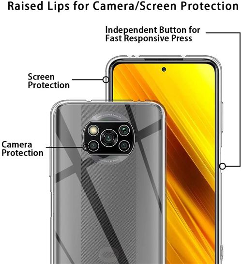 Xiaomi Poco X3 Pro Coque Tpu Transparente Et Protection Écran à Prix  Carrefour