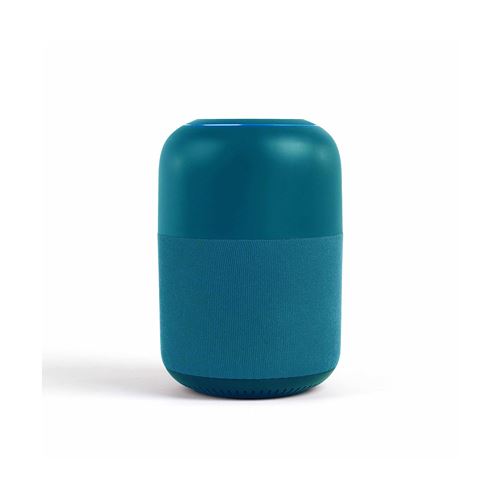 Haut-parleur compatible Bluetooth en plastique bleu