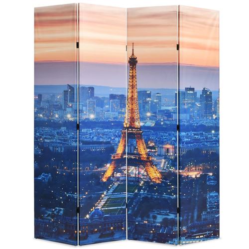 vidaXL Cloison de séparation pliable 160x170 cm Paris la nuit