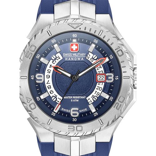 Swiss Military Hanowa Montre Homme 06-4327.04.003 Bleu