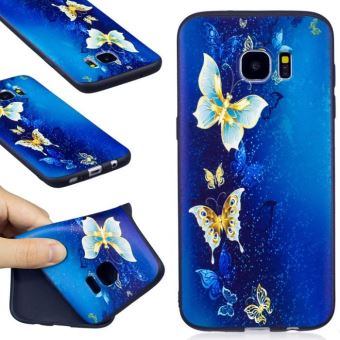 Pour Samsung Galaxy S7 Edge SM-G935F Coque Gold papillon ...