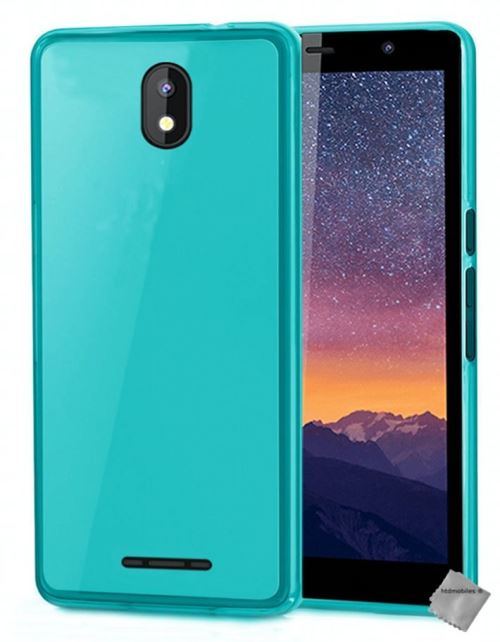 Housse etui coque pochette silicone gel fine pour Altice S32 avec film ecran - BLEU