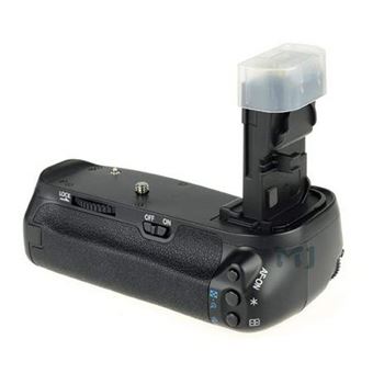 Poignée Batterie Meike Pour Canon EOS 7D - Compatible BG-E7, 2 Piles LP-E6 Incluses, Déclencheur Vertical