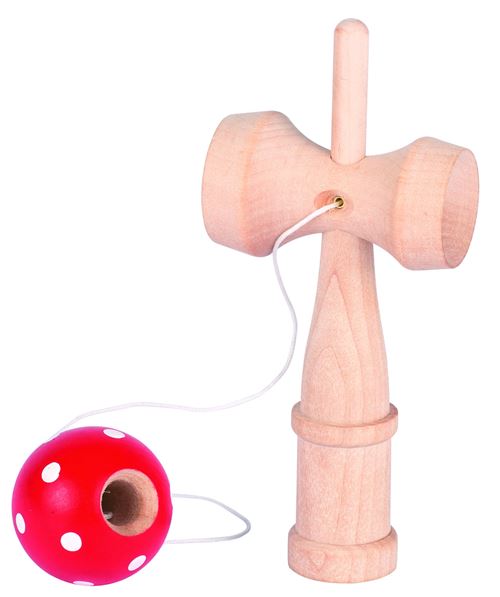 Jouet en bois Kendama rouge Goki