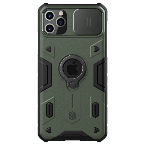Coque en TPU camshield armor hybride avec béquille vert pour votre Apple iPhone 11 Pro Max 6.5 pouces