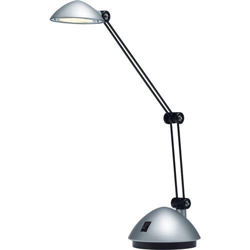 hansa hansa lampe de bureau led space, argent satiné noir