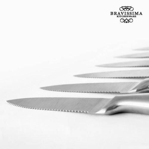 Lot de 6 couteaux en acier inoxydable - Couteaux professionnels pour la  cuisine et viande