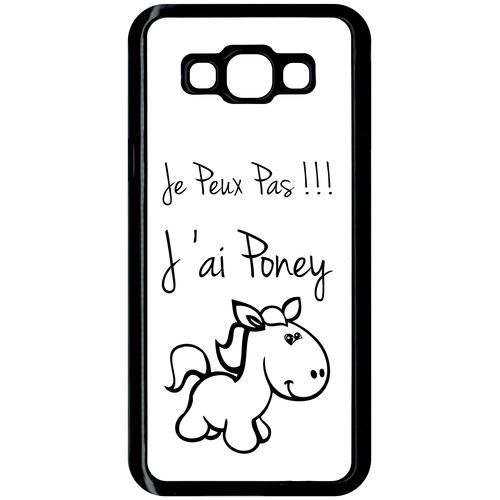 Coque Samsung Galaxy A8 Citation Poney Blanc