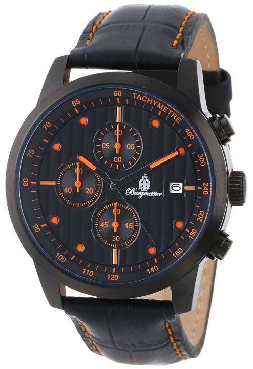 Burgmeister - BM607-620C - Montre Homme - Quartz Chronographe - Bracelet Cuir Noir