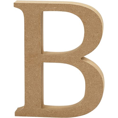 Creative lettre B MDF 13 cm