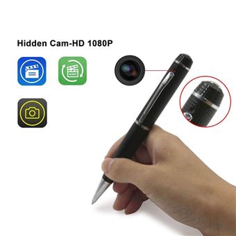 1080P HD mini stylo caméra cachée enregistrement de conférence Noir