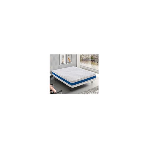 Matelas 160x200 H2en mousse orthopédique à 7 zones différenciées 20 cm Poids maximum 100 kg par carré