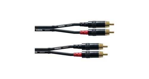 Cordial Noir Cfu1,5Cc Audio Câble Adaptateur [2X Cinch-Rca Mâle - 2X Cinch-Rca Mâle] 1.50 M - Image 3