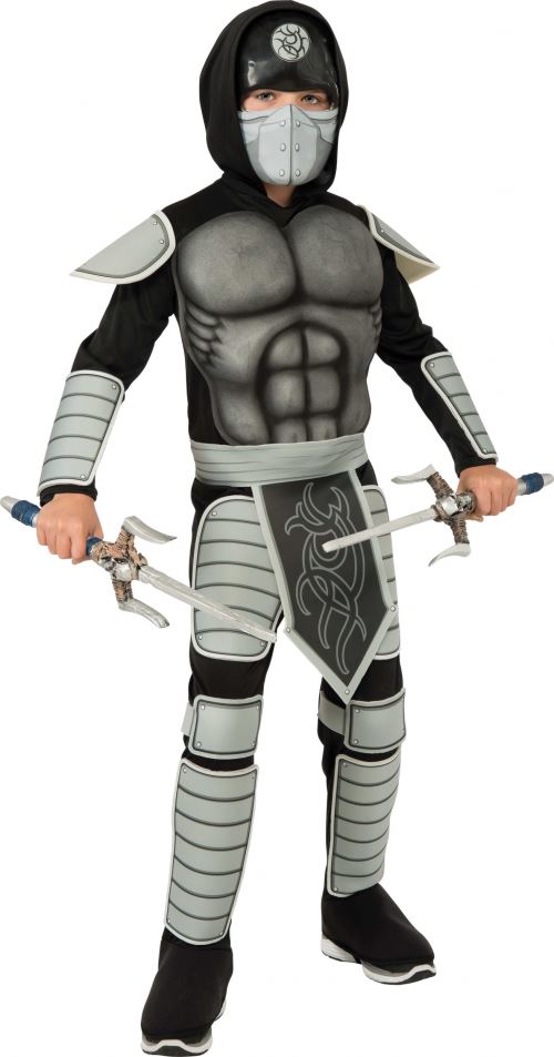 Rubie's costume enfant Muscle Stealth Ninja gris/noir