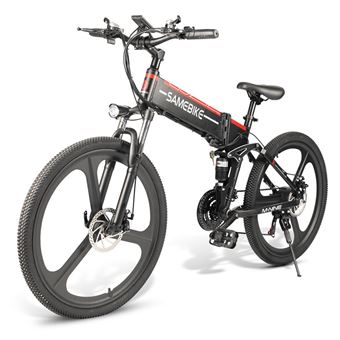 Vtt Electrique Pliable Samebike Lo26 Noir Pliant 26 350w Batterie Amovible 10 4ah Velos Achat Prix Fnac