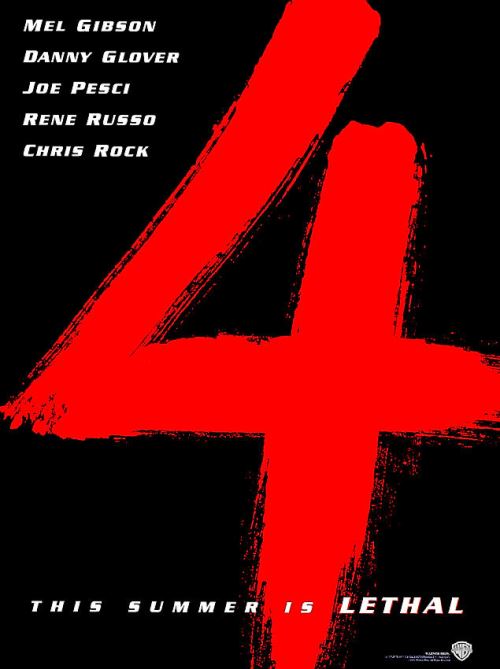 L'Arme Fatale 4 AFFICHE CINEMA ORIGINALE