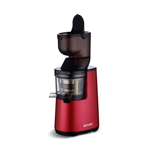 BioChef Extracteur de jus vertical Atlas – Moteur puissant 250W – Rotation lente 40tr/min - Rouge