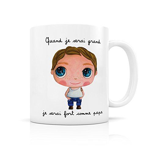 Mug « Quand je serai grand je serai fort comme papa »