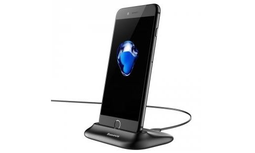 Dock de charge noir Baseus Little Volcano pour iPhone Lightning