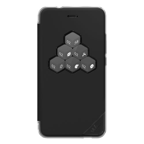 Coque Wiko Smart Folio Wicube Black Pour Tommy 2 Plus
