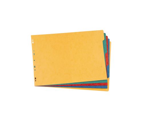 Oxford Intercalaires Carton, Unis, A3 Paysage, 5 Touches