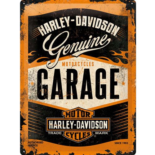 Harley Davidson logo Motorcycles Garage - 40 x 30 cm