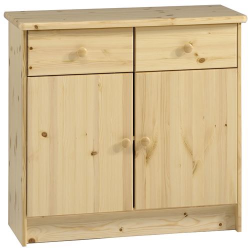 Watsons - HARTFORD - Buffet de salon avec 2 tiroirs en pin massif - finition pin