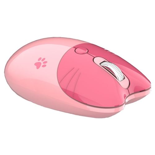 GENERIQUE - Souris Bluetooth - 3 Boutons - 1200 DPI - Rose - Image 2