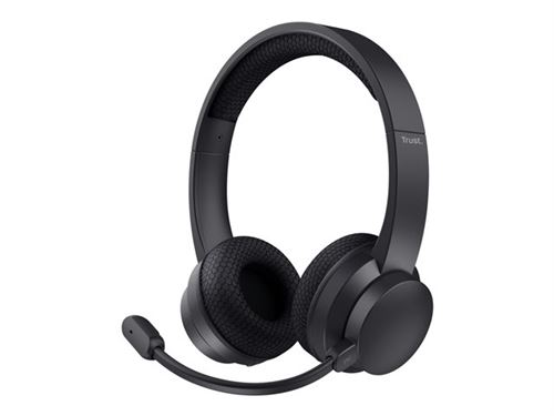 Trust Noir Ayda Casque Avec Fil &Sans Fil Arceau Appels/Musique Usb Type-C Bluetooth - Neuf - Image 4