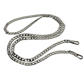Bijou de Téléphone chaîne maille cubaine 120cm Avizar Noir - 1