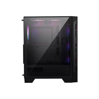 MSI MAG FORGE 120A AIRFLOW - Mid tower - ATX - panneau latéral fenêtré (verre trempé) - pas d'alimentation (ATX) - USB/Audio