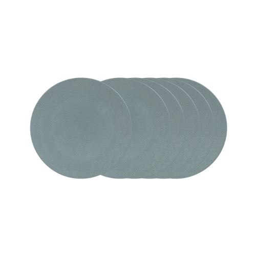 Non Communiqué Bleu Assiette À Dessert Vésuvio 21 Cm (Lot De 6) - Table Passion - Grès