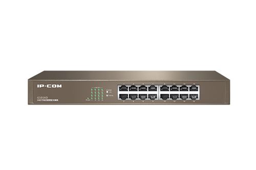 Switch de bureau Fast Ethernet 16 Port 10/100/1000 Mbps RJ45 - IPCOM G1016D, mode VLAN , Auto MDI/MDIX, Plug&Play, switch en acier