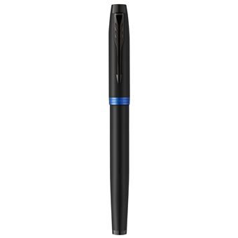 Parker IM  Vibrant Rings Noir bleu ocean Roller F