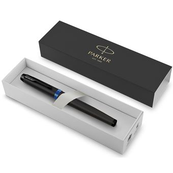 Parker IM  Vibrant Rings Noir bleu ocean Roller F