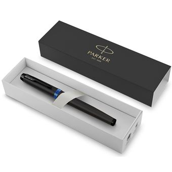 Parker IM Vibrant Rings Noir bleu ocean Roller F