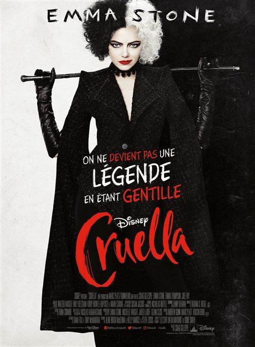 Cruella - Disney - 2021 - Emma Stone - 116x158cm - Affiche de cinéma originale pliée