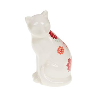Statue : Chat debout Isaline - Amadeus - Blanc - Céramique - 1