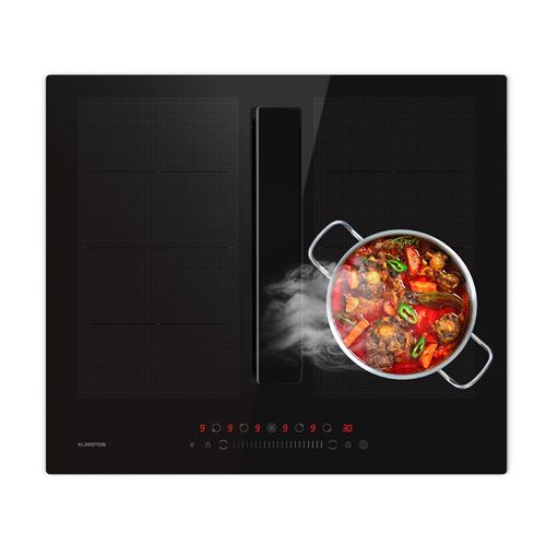 Chef-Fusion Down Air System Induktionsherd + Abzugshaube 60cm 598 m³/h Abluftleistung EEC A